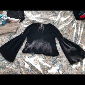 Free People bell sleeve sweater
